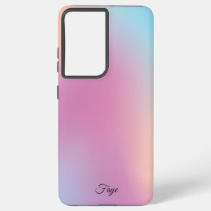 Coque Samsung Galaxy Moderne Simple Colorful dégradé arc-en-ciel galaxi