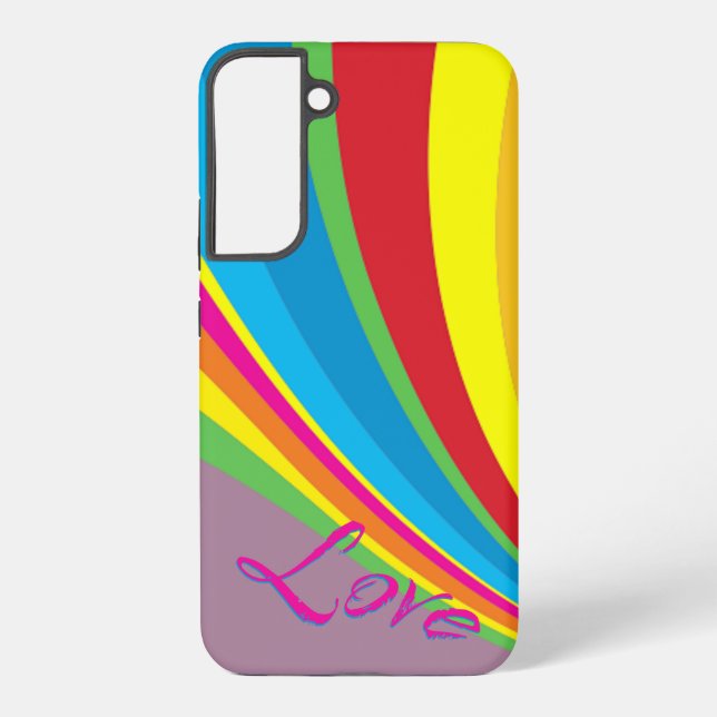 Coque Samsung Galaxy Mois des Fiertés - Amour Arc-en-ciel (Verso)