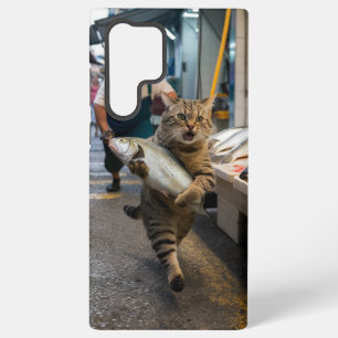 Coque Samsung Galaxy Mon chat gâté a volé un poisson à l'épicier !