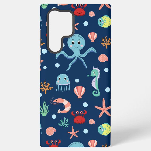 Coque Samsung Galaxy Monde marin (Verso)