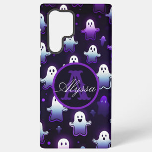 Coque Samsung Galaxy Monogram Lueurs de fantômes dans la nuit
