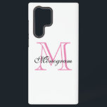 Coque Samsung Galaxy Monogramme<br><div class="desc">Monogramme Samsung Galaxy S22 Ultra Coque</div>
