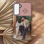 Coque Samsung Galaxy Monogramme Ajoutez Votre Propre Bloc De Couleur De<br><div class="desc">Gardez vos souvenirs là où vous pouvez les voir avec ce design de bloc de couleur rose vif et la possibilité d'ajouter vos propres initiales photo et monogramme qui sont facilement customisés avec vos détails personnels.</div>