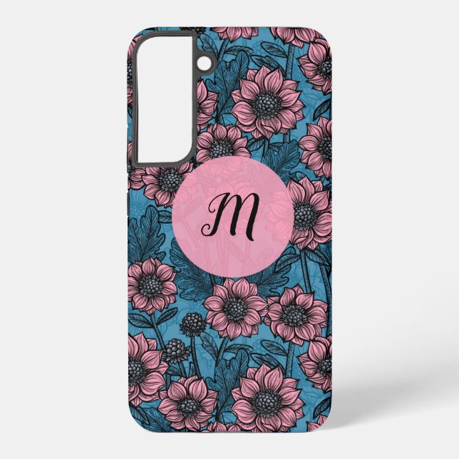 Coque Samsung Galaxy Monogramme de mamans roses (Verso)