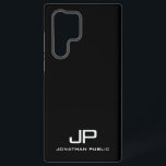 Coque Samsung Galaxy Monogramme Élégant Moderne Noir Et Blanc Meilleur<br><div class="desc">Élégant Monogramme Modèle moderne noir et blanc Boîtes de téléphone & Accessoires / Coques Samsung / Galaxy S22 Ultra Coque.</div>