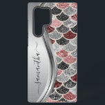 Coque Samsung Galaxy Monogramme Sirène Échelle Parties scintillant rose<br><div class="desc">Le design est une photo et les coques ne sont pas faits avec de la parties scintillant, des paillettes, des métaux ou des bois. Cette conception est également disponible sur d'autres modèles de téléphone. Choisissez Type de périphérique pour voir d'autres iPhone, Samsung Galaxy ou coques Google. Certains styles peuvent être...</div>