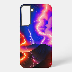 Coque Samsung Galaxy Montagne éclairée colorée un