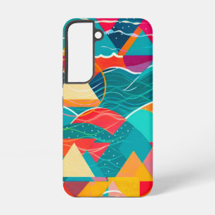 Coque Samsung Galaxy Montagnes et rivière abstraites