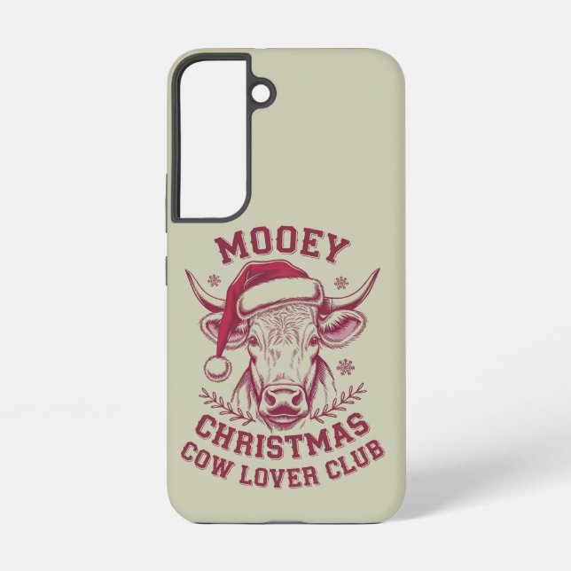 Coque Samsung Galaxy Mooey Noël Western Cow Lover Club Saison de Noël (Verso)