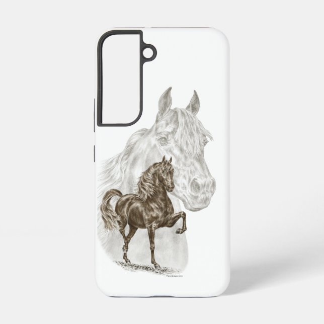 Coque Samsung Galaxy Morgan Horse Art (Verso)
