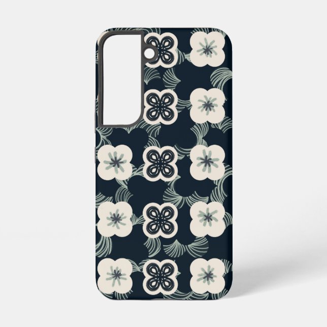 Coque Samsung Galaxy motif_5_fleur_1 (Verso)