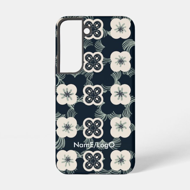 Coque Samsung Galaxy motif_5_fleur_1 (Verso)
