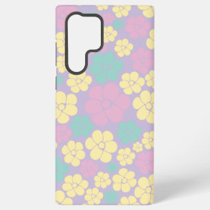 Coque Samsung Galaxy Motif à fleurs - rose, jaune, violet et vert