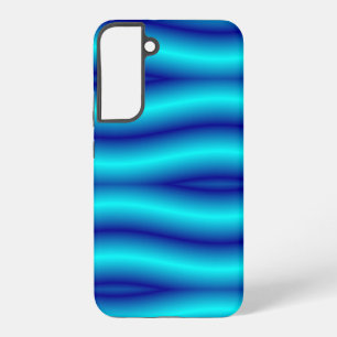 Coque Samsung Galaxy Motif abstrait de néon bleu vif