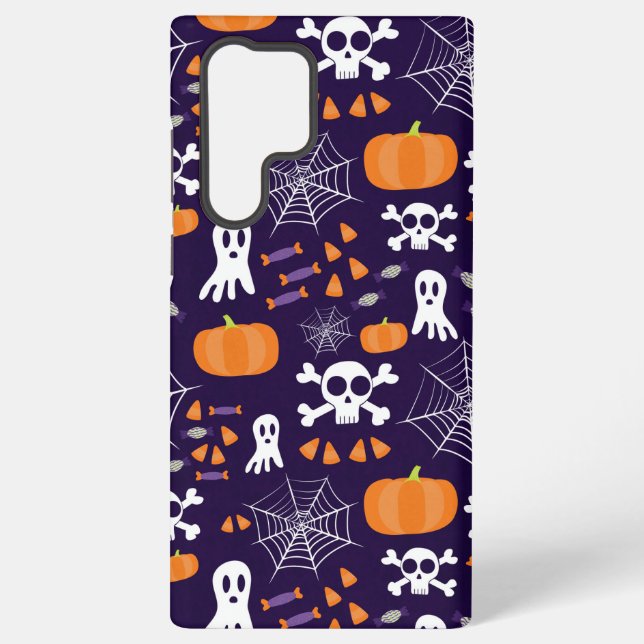 Coque Samsung Galaxy Motif amusant d'Halloween (Verso)