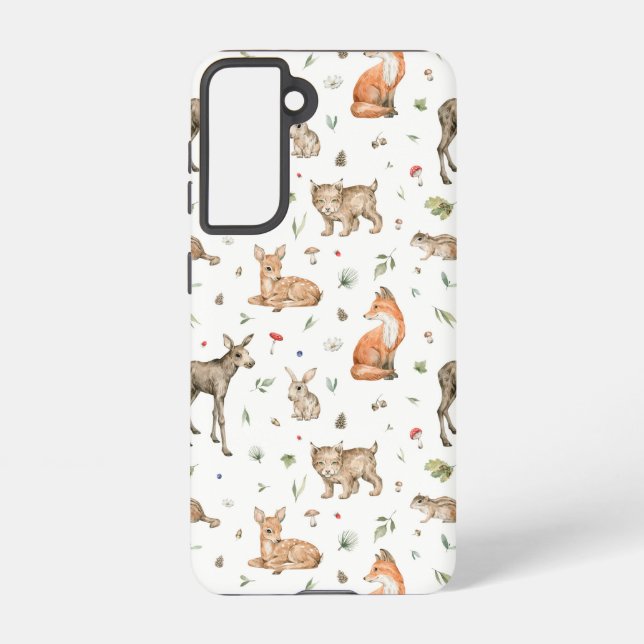 Coque Samsung Galaxy Motif animal de bois mou (Verso)