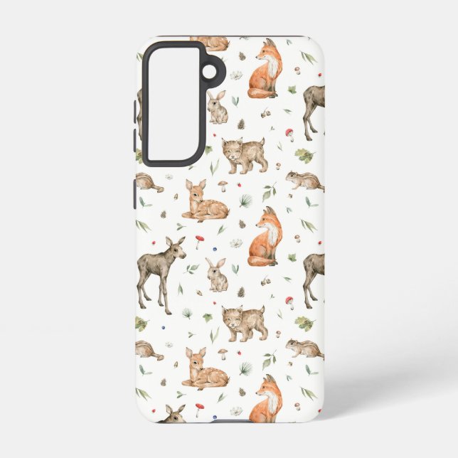 Coque Samsung Galaxy Motif animal de bois mou (Verso)