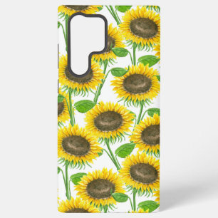 Coque Samsung Galaxy Motif aquarelle de tournesols