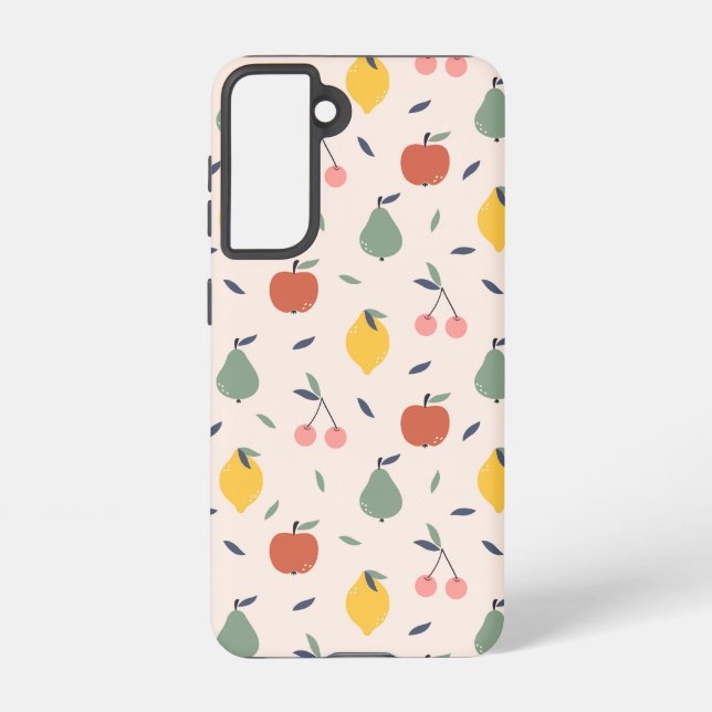 Coque Samsung Galaxy Motif aux fruits mignons (Verso)