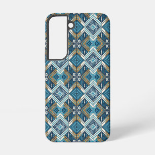 Coque Samsung Galaxy Motif boho symétrique bleu 18583 b xl