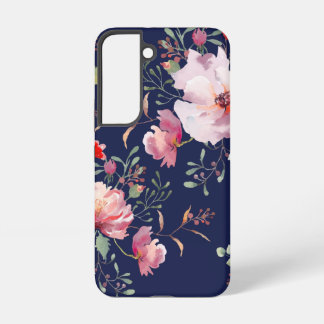 Coque Samsung Galaxy Motif botanique floral rose et rouge romantique |