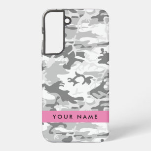 Coque Samsung Galaxy Motif camouflage gris neige hivernale Personnalise