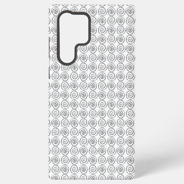 Coque Samsung Galaxy Motif celtique à double spirale (Verso)