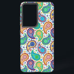 Coque Samsung Galaxy Motif coloré Paisley<br><div class="desc">Motif sans couture cachemire coloré rétro.</div>