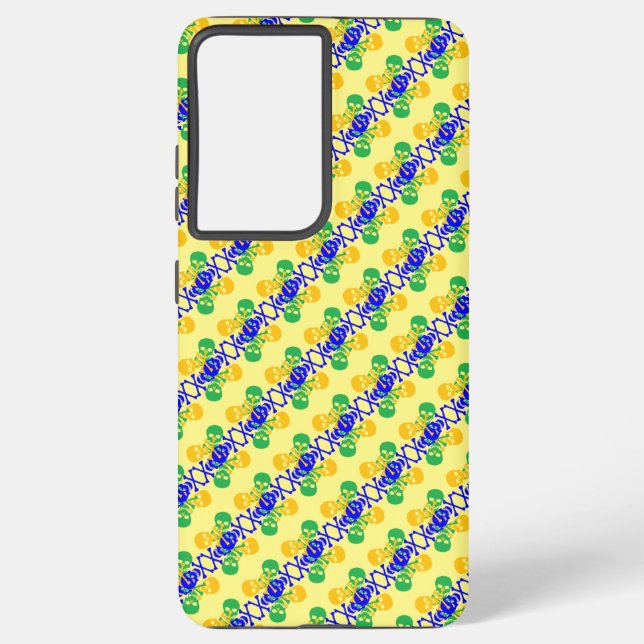 Coque Samsung Galaxy Motif Crânes et Os (Verso)