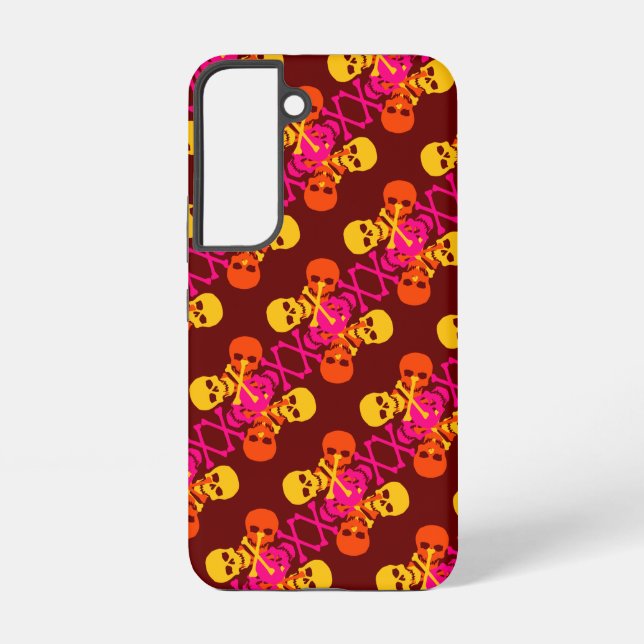 Coque Samsung Galaxy Motif Crânes et Os (Verso)