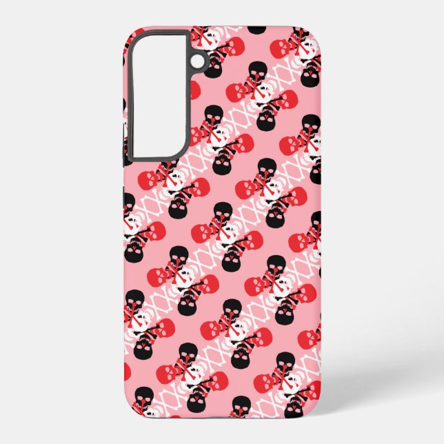 Coque Samsung Galaxy Motif Crânes et os croisés (Verso)
