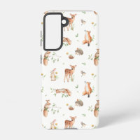 Motif d'amis animaux de bois mignon