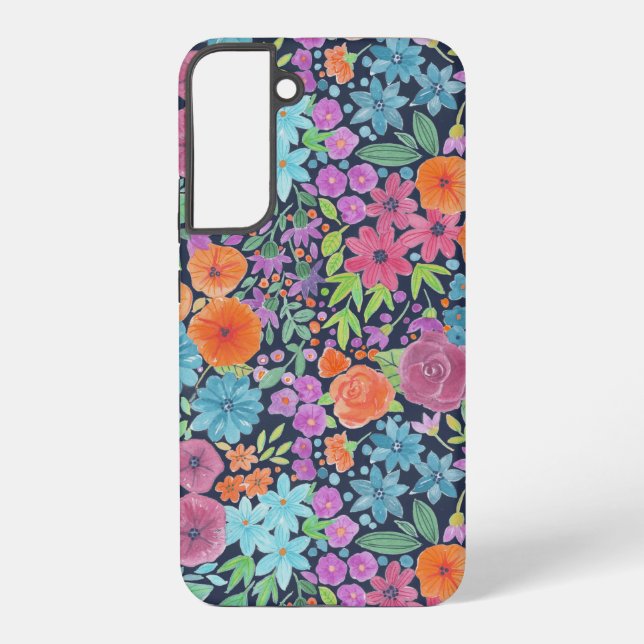 Coque Samsung Galaxy Motif d'aquarelle florale (Verso)