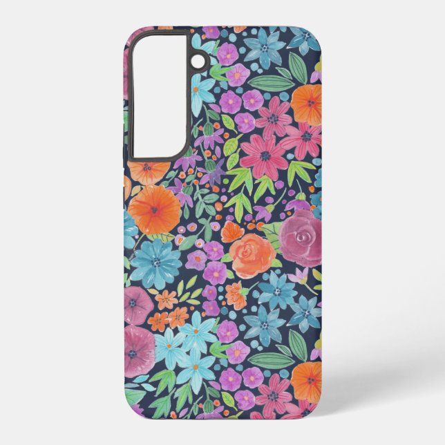 Coque Samsung Galaxy Motif d'aquarelle florale (Verso)