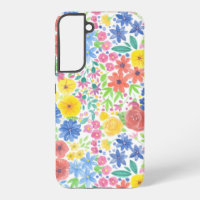 Motif d'aquarelle florale