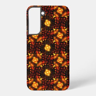Coque Samsung Galaxy Motif d'art abstrait élégant boho moderne or #506