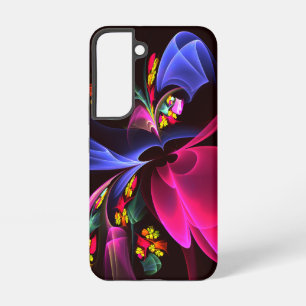 Coque Samsung Galaxy Motif d'art abstrait floral coloré moderne #06