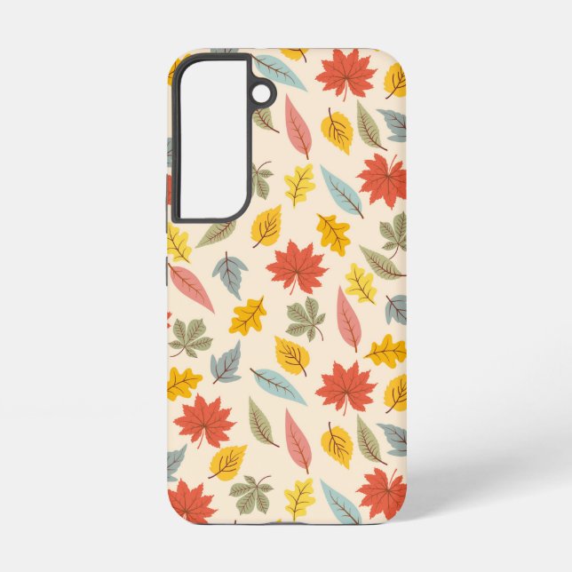Coque Samsung Galaxy Motif d'automne feuille colorée (Verso)