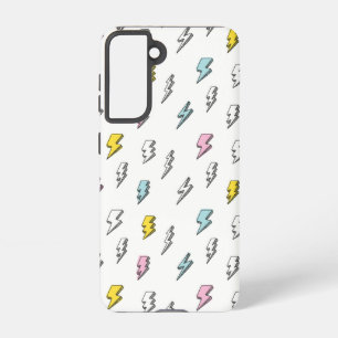 Coque Samsung Galaxy Motif de boulon de foudre à doodle mignon