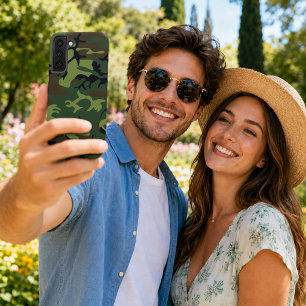Coque Samsung Galaxy Motif de camouflage vert militaire