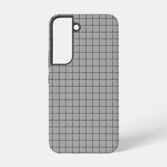 Coque Samsung Galaxy Motif de carreaux gris (Verso)