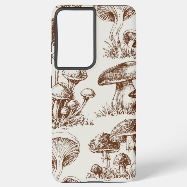 Coque Samsung Galaxy Motif de champignons (Verso)