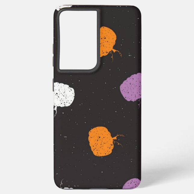 Coque Samsung Galaxy Motif de citrouille (Verso)