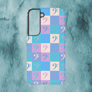 Coque Samsung Galaxy Motif de Clé de Fa Musique Pastel