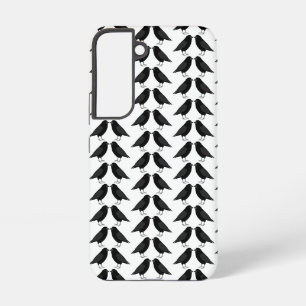 Coque Samsung Galaxy Motif de corbeaux s'embrassant pour mariage gothiq
