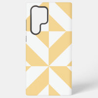 Motif de cube géométrique Pale Melon