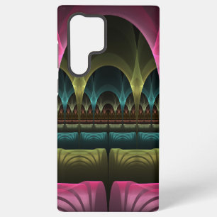 Coque Samsung Galaxy Motif de fantaisie spécial abstrait fractal coloré