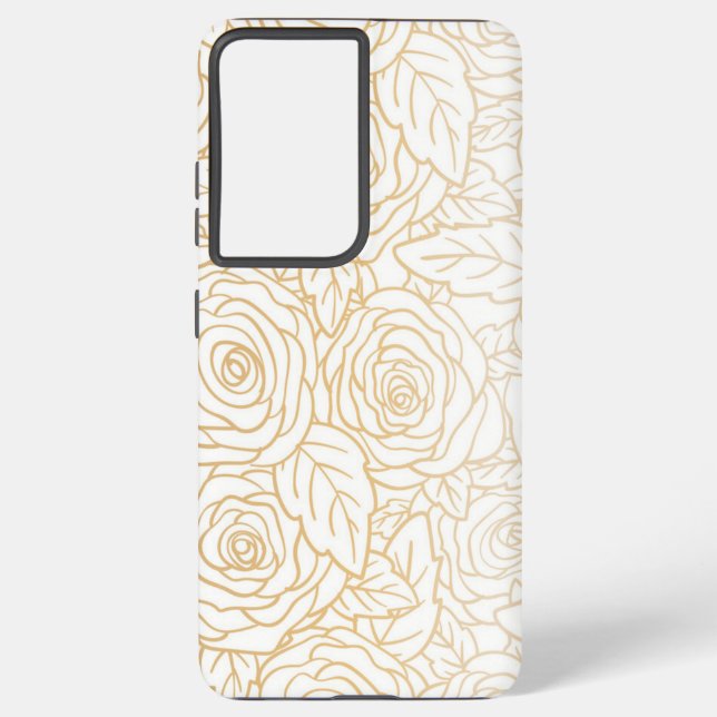 Coque Samsung Galaxy Motif de fleurs (Verso)