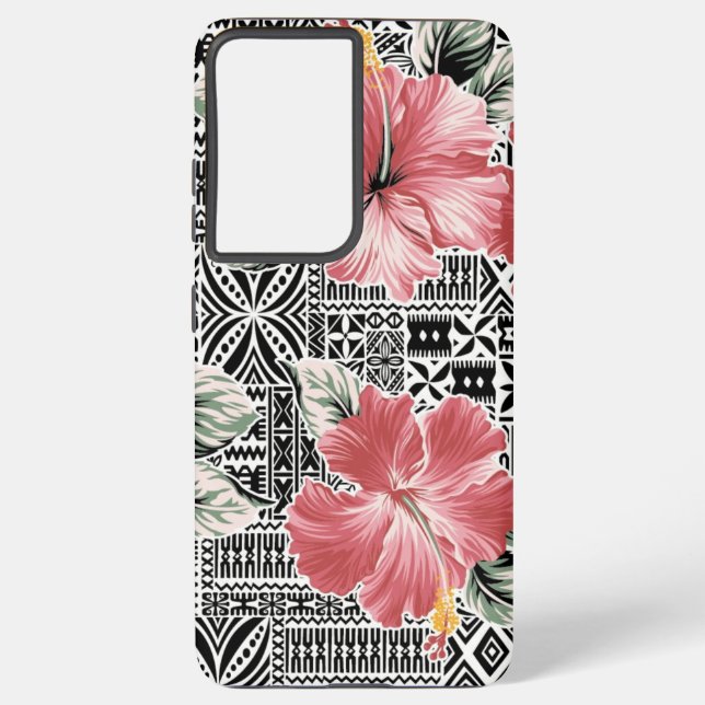 Coque Samsung Galaxy Motif de fleurs (Verso)