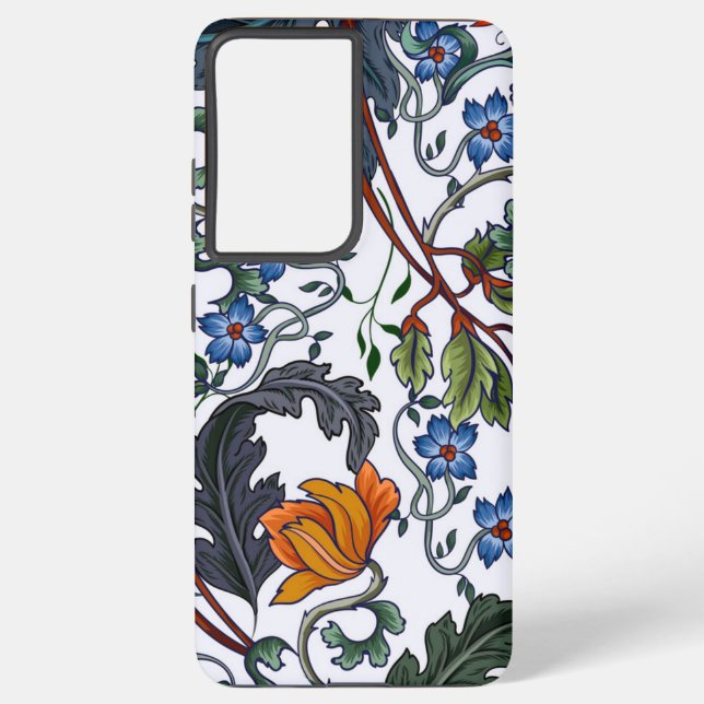 Coque Samsung Galaxy Motif de fleurs (Verso)